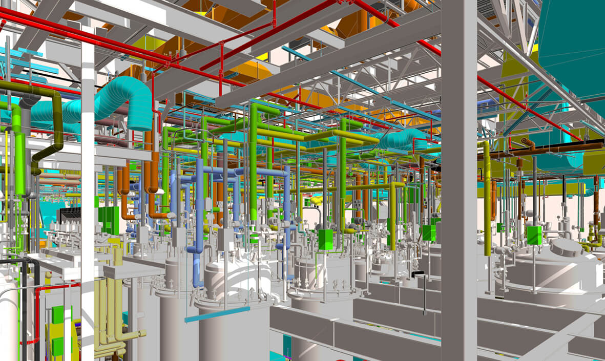 Scan to BIM project for Laboratory in USA